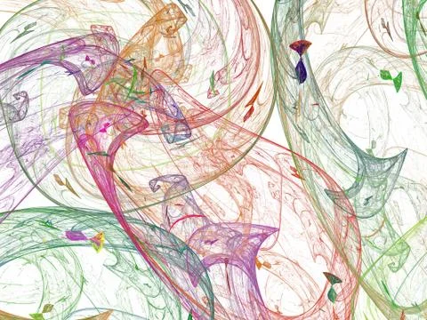 3D rendering abstract fractal Stock Illustration