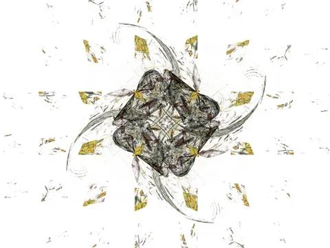 3D rendering abstract fractal Stock Illustration