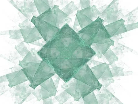 3D rendering abstract fractal Stock Illustration