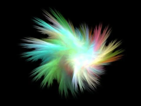 3D rendering abstract fractal Stock Illustration