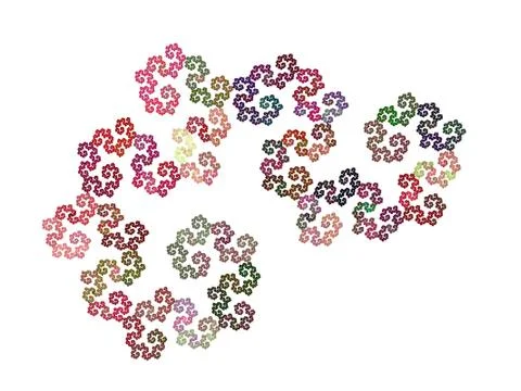 3D rendering abstract fractal Stock Illustration