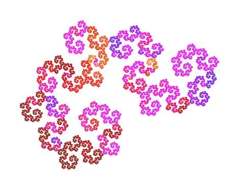 3D rendering abstract fractal Stock Illustration