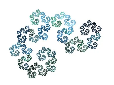 3D rendering abstract fractal Stock Illustration