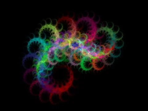 3D rendering abstract fractal Stock Illustration