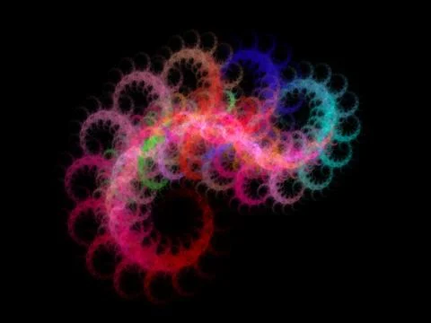 3D rendering abstract fractal Stock Illustration