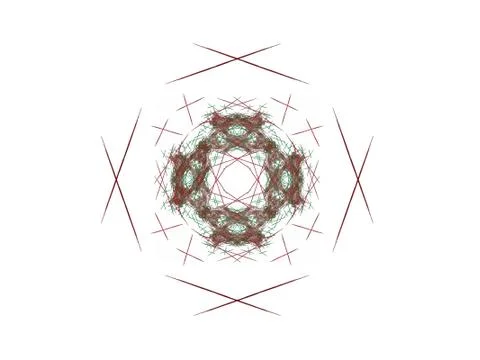 3D rendering abstract fractal Stock Illustration