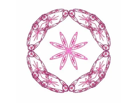 3D rendering abstract fractal Illustrazione stock