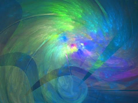 3D rendering abstract fractal Stock Illustration