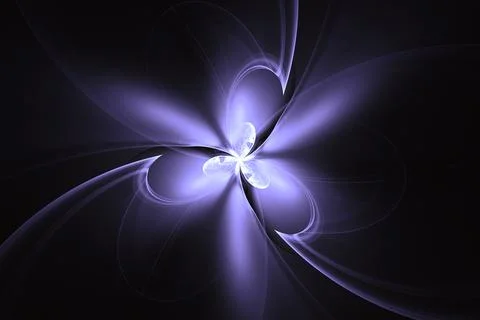 3d rendering abstract fractal light background Stock Illustration
