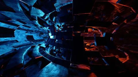 3D rendering Abstract Futuristic Background Modern Illustration Space Concept Stock Illustration