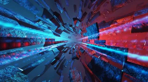 3D rendering Abstract Futuristic Background Stock Illustration