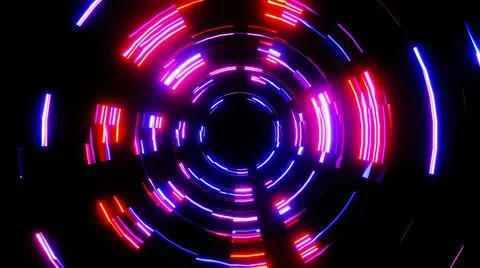 3d Rendering. Abstract Futuristic motion graphics, high tech background Stock Illustration