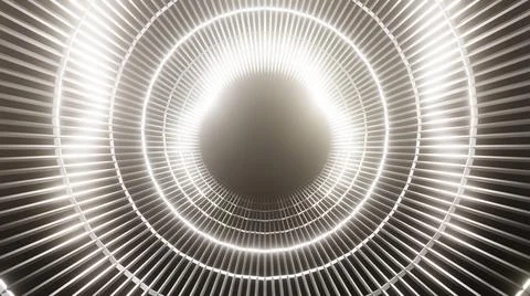 3d Rendering. Abstract Futuristic motion graphics, high tech background Stock Illustration