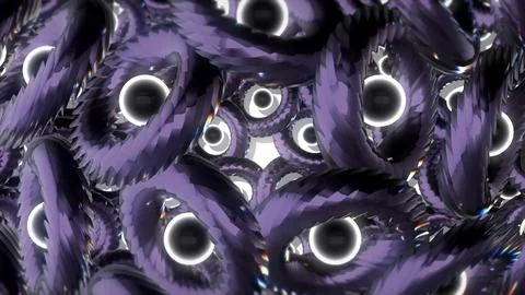 3d Rendering. Abstract Futuristic motion graphics, high tech background Stock Illustration