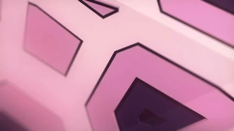 3d rendering abstract geometric background, digital seamless loop animation HD Stock Footage 196688136