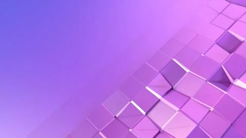 3d rendering abstract geometric background with modern gradient colors in low Stock Illustration