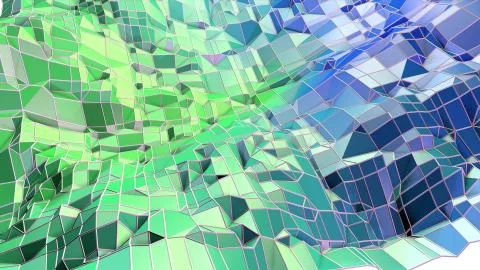 3d rendering abstract geometric background with modern gradient colors in low 스톡 일러스트