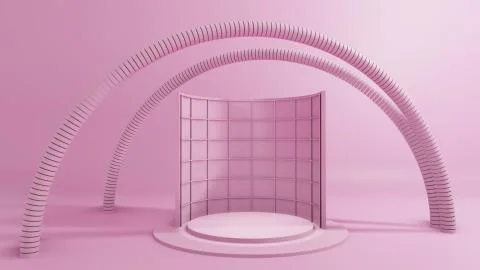 3D rendering, Abstract Geometric Background Stock Illustration
