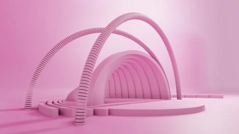3D rendering, Abstract Geometric Background Illustrazione stock