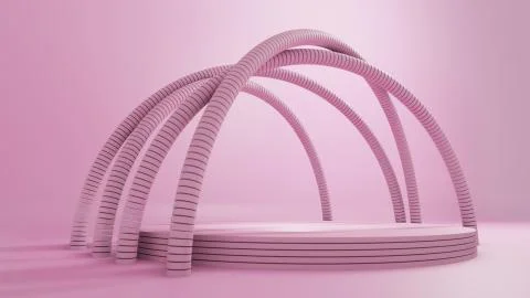 3D rendering, Abstract Geometric Background Stock Illustration