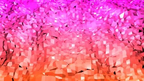 3d rendering abstract geometric background with modern gradient colors in low 스톡 사진