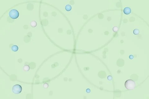 3D rendering. Abstract geometric modern background in blue color with flying  Stock Illustration