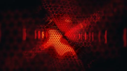 3D rendering of abstract geometric pattern Stock Footage 303044942