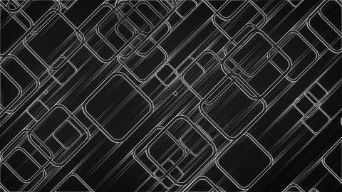 3d rendering of abstract glow squares and lines. Computer generated web Stock Illustration