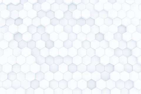 3d rendering of abstract hexagon honeycomb background Stock Photos