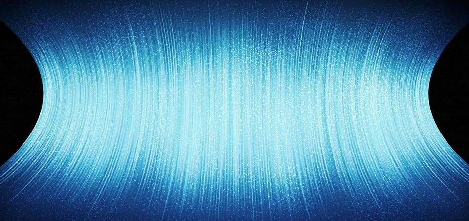 3D rendering of abstract highway paths, speed-moving lines and lights, hyperl Stock-Illustration