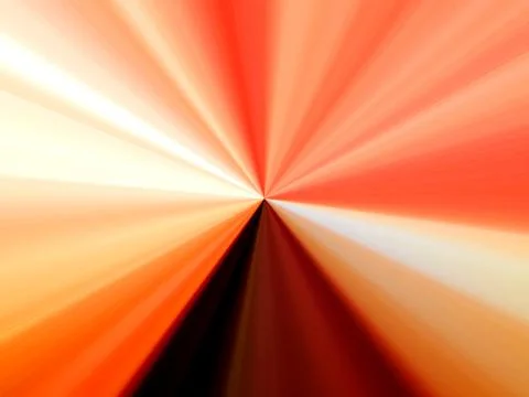 3d rendering. Abstract image of multicolored lines of rays in space Stockillustratie