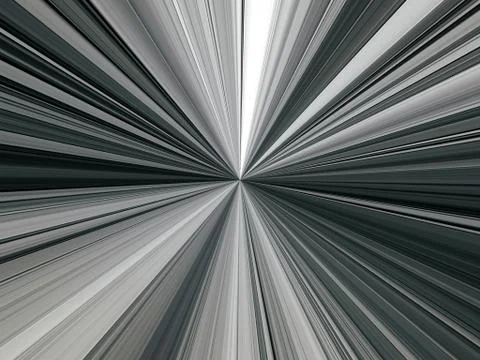 3d rendering. Abstract image of multicolored lines of rays in space Stockillustratie