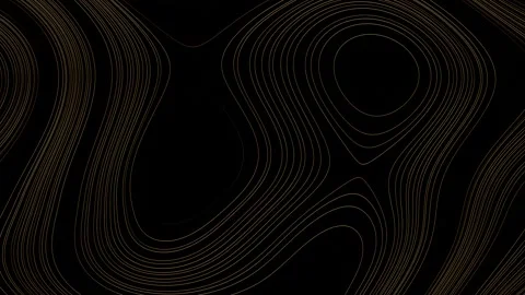 3d rendering, Abstract luxury lines and wave gold background Stock Footage 284499639