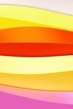 3D rendering, abstract modern multicolored background with wavy lines Stock Photos