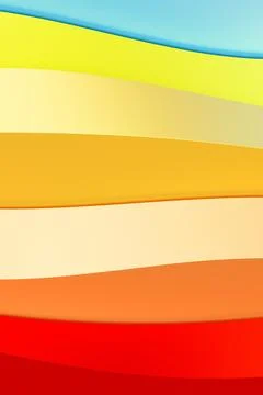 3D rendering, abstract modern multicolored background with wavy lines Stock Photos