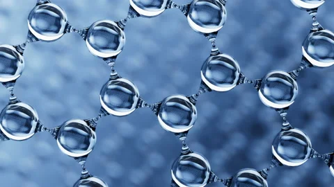 3D rendering Abstract molecules structure design, Zoom in and close up Видео 229519928