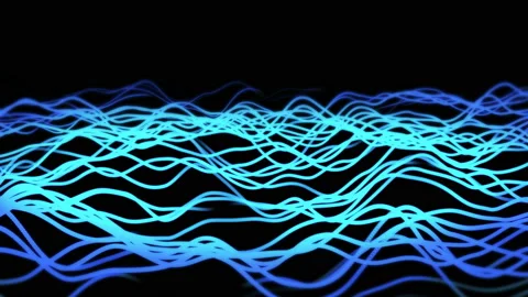 3D rendering abstract music background.Cyber or technology flowing Video stock 202256791