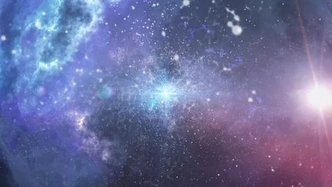 3d rendering of an abstract nebula background Illustrazione stock