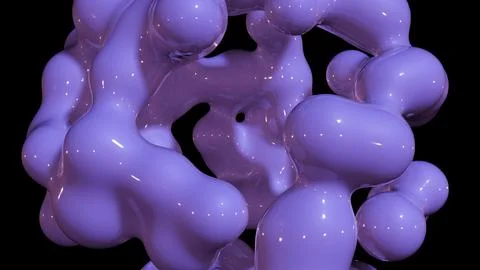 3D rendering abstract object based on metabolic spheres Stock Illustration