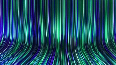 3D rendering of an abstract panoramic neon background with glowing rays Illustrazione stock
