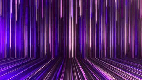3D rendering of an abstract panoramic neon background with glowing rays Illustrazione stock