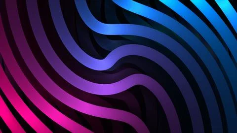3d Rendering. Abstract pink, blue, black light pattern with the gradient. Bac Illustrazione stock