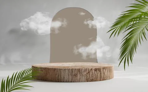 3d rendering abstract platform podium product presentation backdrop Stock Illustration