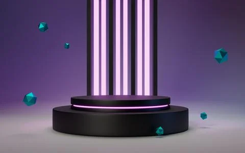 3d rendering abstract platform podium product presentation backdrop Stock Illustration