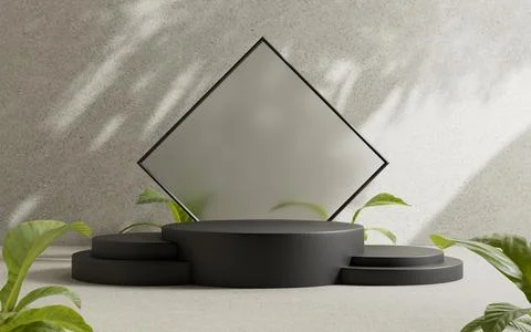 3d rendering abstract platform podium product presentation backdrop Stock Illustration