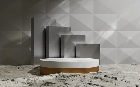 3d rendering abstract platform podium product presentation backdrop Stock Illustration