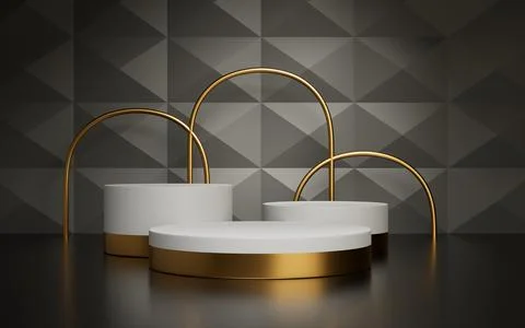 3d rendering abstract platform podium product presentation backdrop Stock Illustration