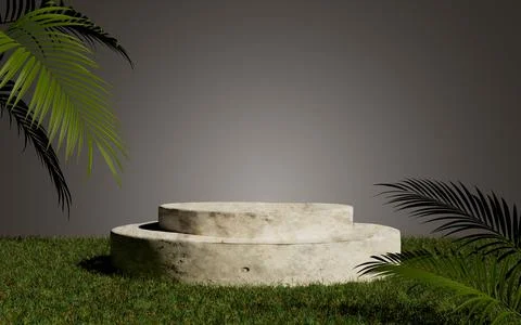 3d rendering abstract platform podium product presentation backdrop Stock Illustration