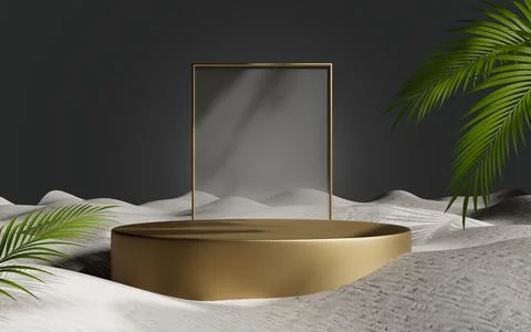 3d rendering abstract platform podium product presentation backdrop Stock Illustration