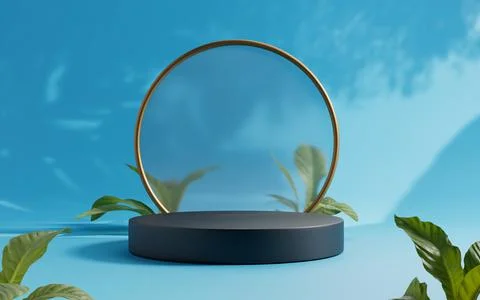 3d rendering abstract platform podium product presentation backdrop Stock Illustration